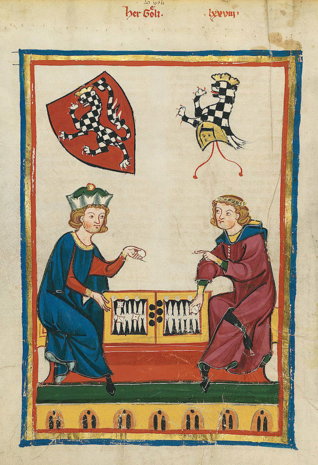14th Century Painting Backgammon